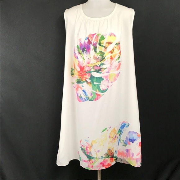 Beetle Beetle Swing Dress Feathered Palm Small NWT - Picture 2 of 6